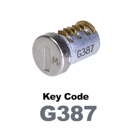 Global Replacement Lock Cylinder, For Master Key Applications, For use in Locks with Key Code G387 KC-SM-NK-387
